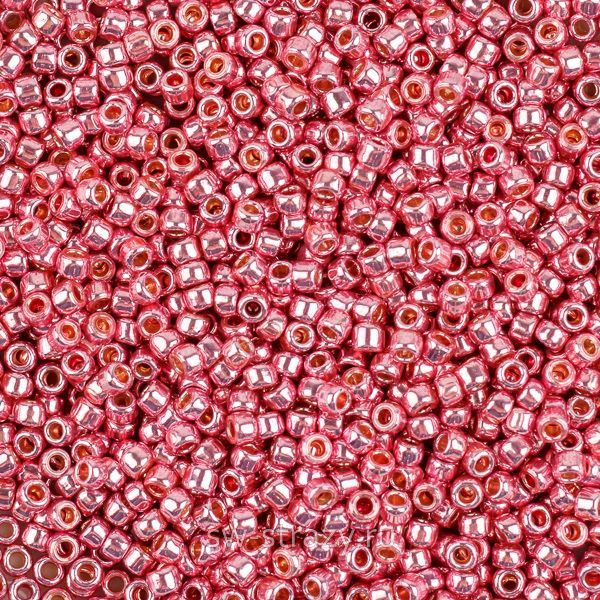 Бисер круглый 15/0 #0553PF Permanent Finish Гальванизированный винтажная роза