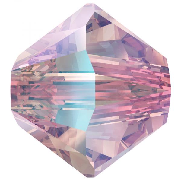 Бусины 5328 4 mm Light Rose Shimmer 2X