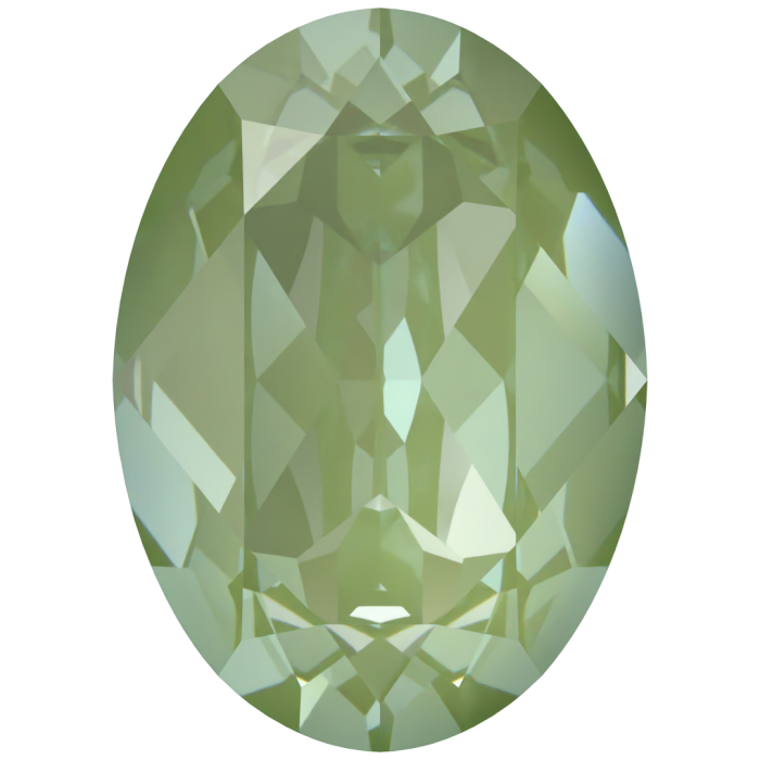 Кристаллы 4120 14x10 mm Crystal Paradise Green Lux