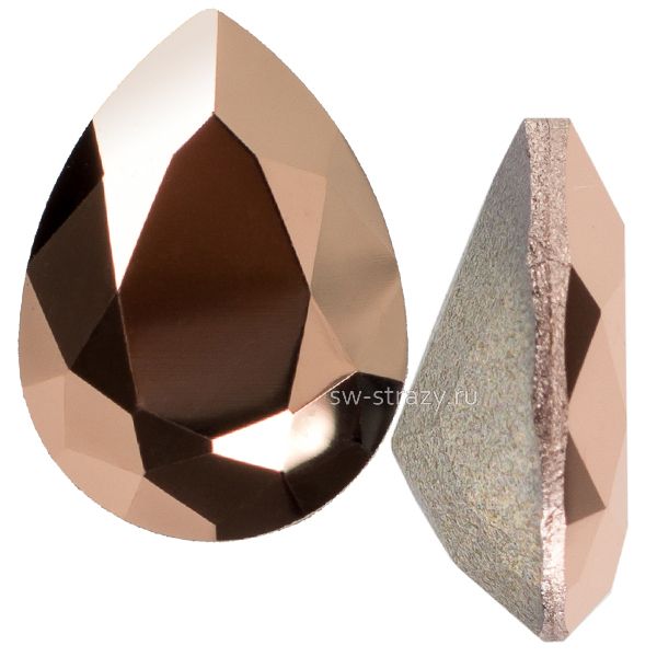 Кристаллы 4320 6x4 mm Crystal Rose Gold