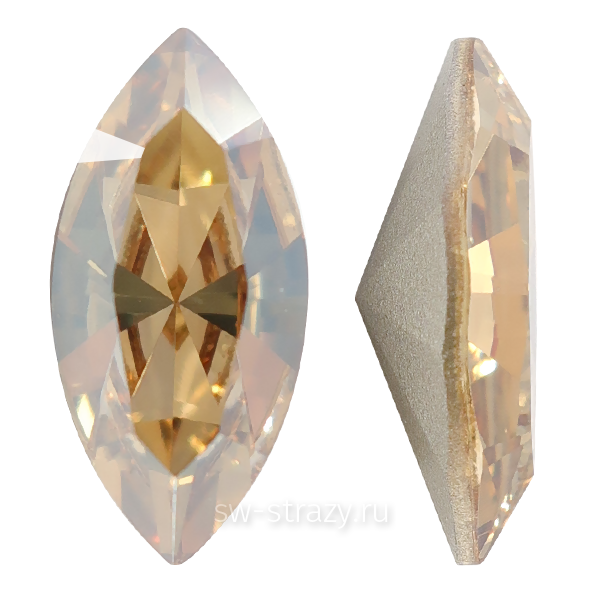 Кристаллы 4228 10x5 mm Crystal Golden Shadow