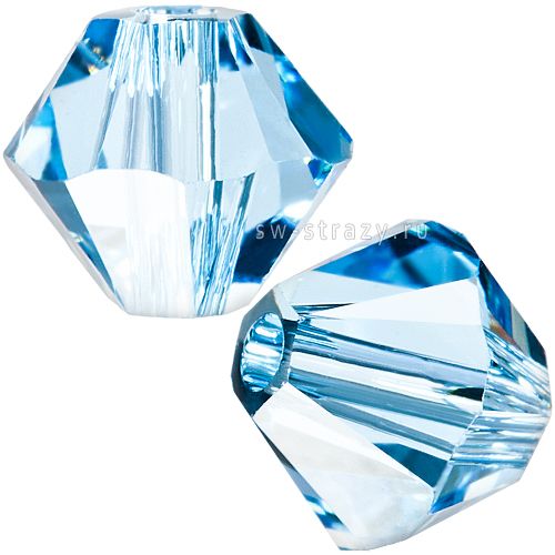 Бусины 5328 8 mm Aquamarine
