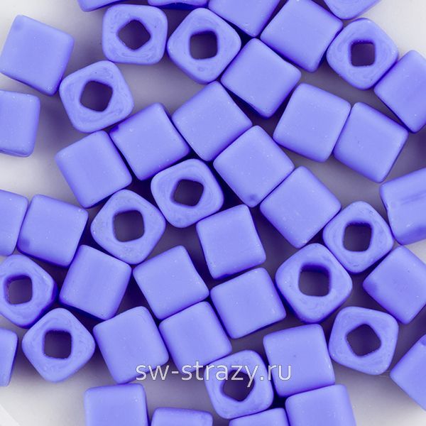 Бисер Cube 4 mm #0048LF Васильковый/матовый