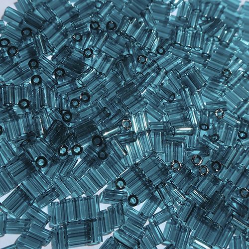 Бисер стеклярус 3 mm #0007BD Морская волна