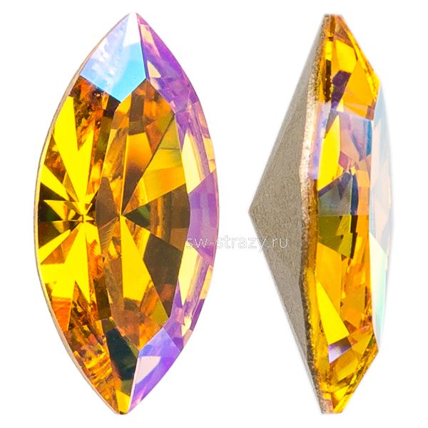 Кристаллы 4228 10x5 mm Light Topaz Shimmer