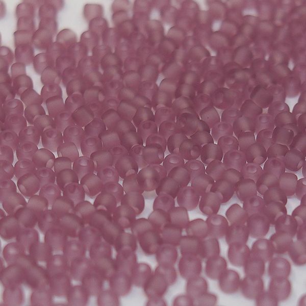 Бисер круглый 11/0 #0006F Матовый прозрачный, светлый аметист