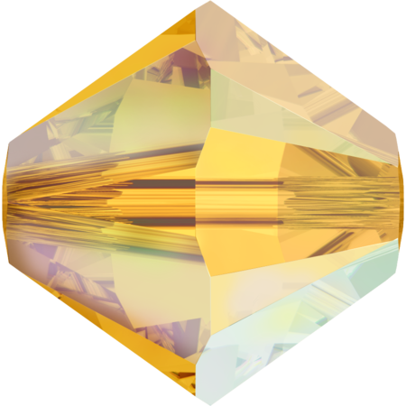 Бусины 5328 4 mm Topaz AB 2X