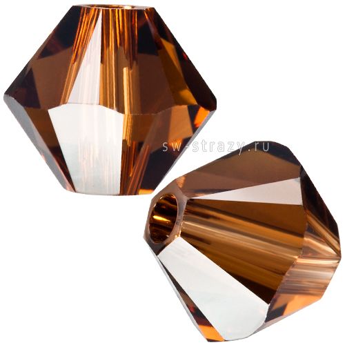 Бусины 5328 4 mm Smoked Topaz