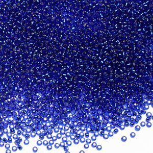 Бисер круглый 11/0 #0028 Внутреннее серебрение, кобальт
