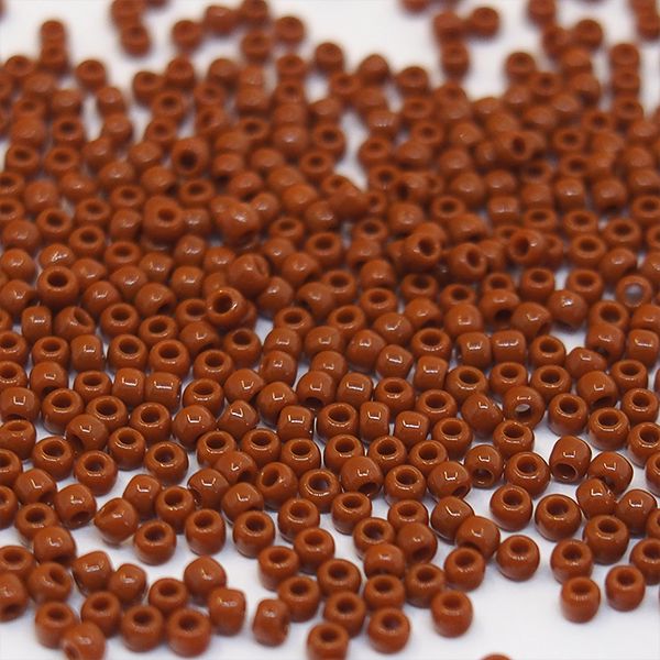 Бисер круглый 11/0 #0046L Непрозрачный, терракотовый