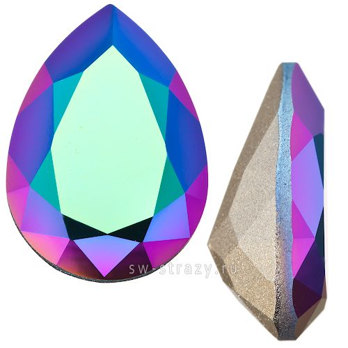 Кристаллы 4320 14x10 mm Crystal Scarabaeus Green