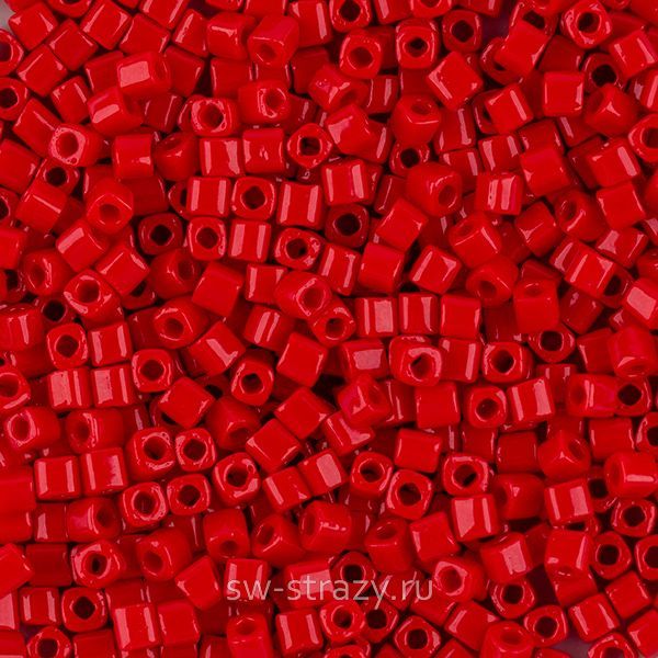 Бисер Cube 1,5 mm #0045 Непрозрачный красный перец