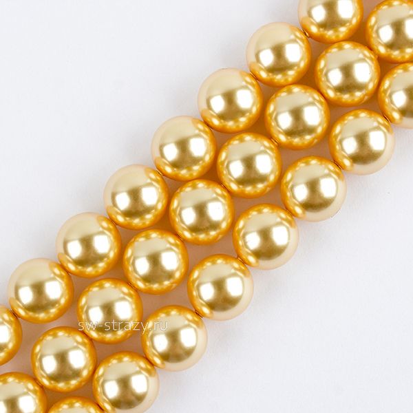 Жемчужины 5810 8 mm Crystal Gold Pearl