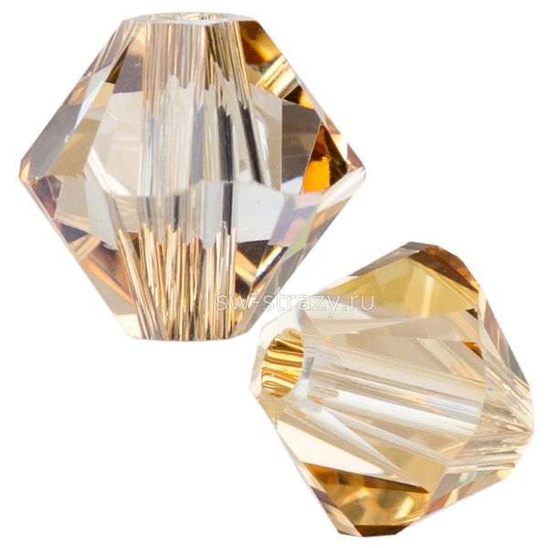 Бусины 5328 4 mm Crystal Golden Shadow